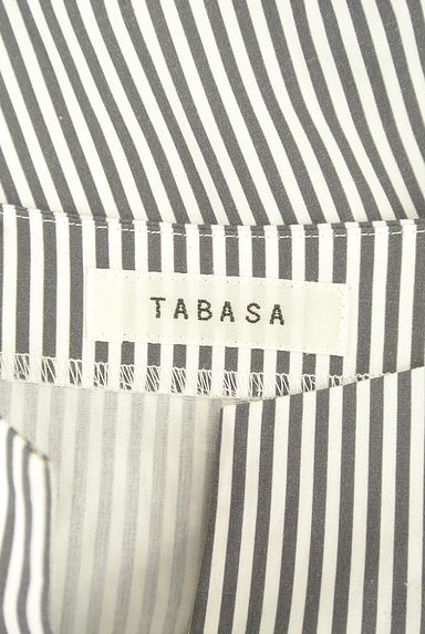 TABASA（タバサ）の古着「フラワープリントストライプワンピース（ワンピース・チュニック）」大画像６へ