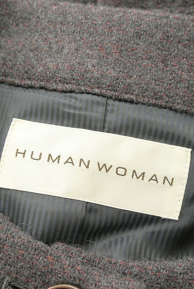 HUMAN WOMAN（ヒューマンウーマン）の古着「ノーカラーミドルコート（コート）」大画像６へ