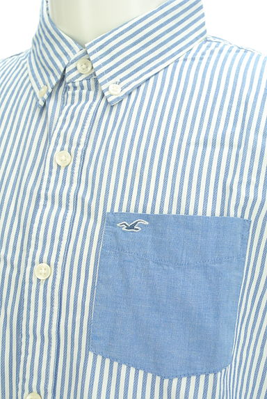 Hollister Co.（ホリスター）の古着「胸切替ポケットストライプ長袖シャツ（カジュアルシャツ）」大画像４へ