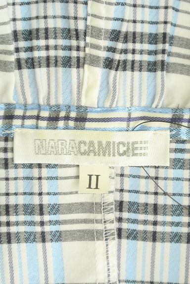 NARA CAMICIE（ナラカミーチェ）の古着「ボリュームフリルチェックブラウス（ブラウス）」大画像６へ