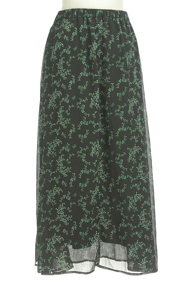 AZUL BY MOUSSY（アズールバイマウジー）の古着「リーフ柄ロングシフォンスカート（ロングスカート・マキシスカート）」大画像２へ