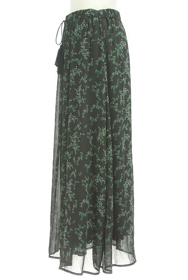 AZUL BY MOUSSY（アズールバイマウジー）の古着「リーフ柄ロングシフォンスカート（ロングスカート・マキシスカート）」大画像３へ