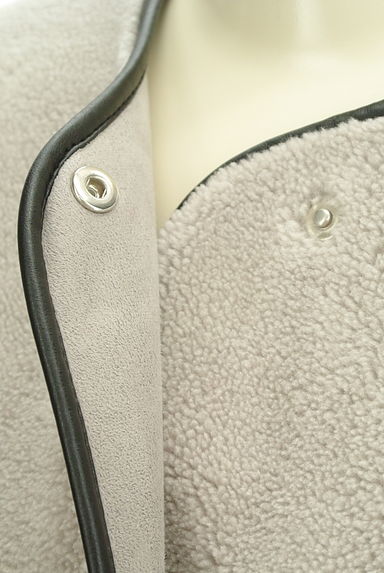 JOURNAL STANDARD relume（ジャーナルスタンダード レリューム）の古着「レザーパイピングロングボアコート（コート）」大画像５へ