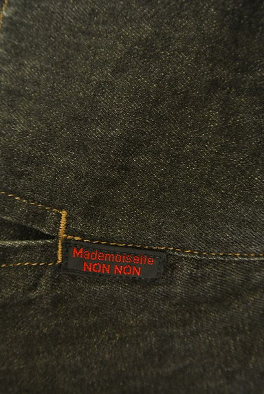 Mademoiselle NON NON（マドモアゼルノンノン）の古着「七分袖ブラックデニムシャツ（カジュアルシャツ）」大画像６へ