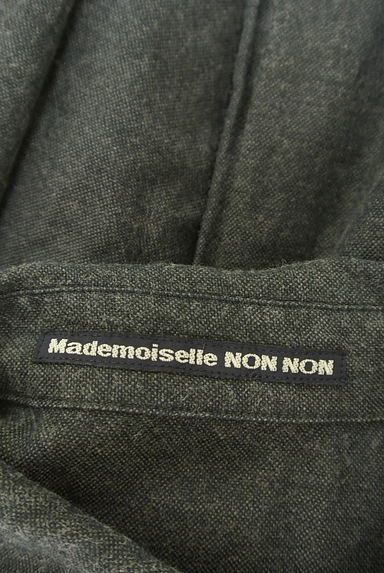 Mademoiselle NON NON（マドモアゼルノンノン）の古着「ラウンドヘムコットン混シャツ（カジュアルシャツ）」大画像６へ