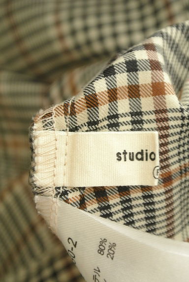 studio CLIP（スタディオクリップ）の古着「リボン付きキーネックチェックブラウス（カットソー・プルオーバー）」大画像６へ