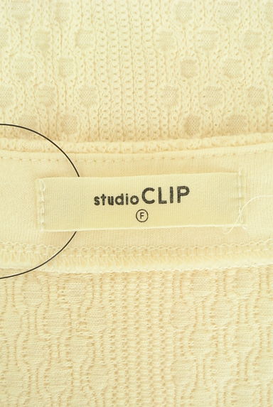 studio CLIP（スタディオクリップ）の古着「ケーブル編み風サイドリボンベスト（カットソー・プルオーバー）」大画像６へ