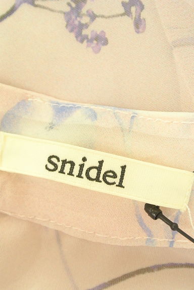 Snidel（スナイデル）の古着「膝丈花柄シフォンワンピース（ワンピース・チュニック）」大画像６へ