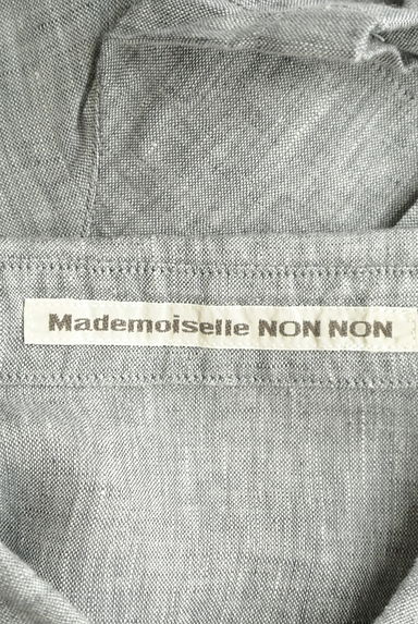 Mademoiselle NON NON（マドモアゼルノンノン）の古着「プリーツリネン半袖シャツ（ブラウス）」大画像６へ