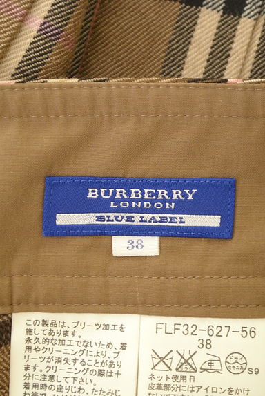 BURBERRY BLUE LABEL（バーバリーブルーレーベル）の古着「チェック柄プリーツミニ巻きスカート（ミニスカート）」大画像６へ