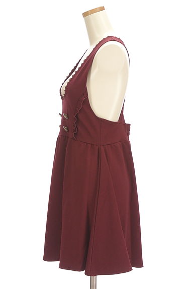 axes femme（アクシーズファム）の古着「バッククロス膝上キャミワンピース（キャミワンピース）」大画像３へ