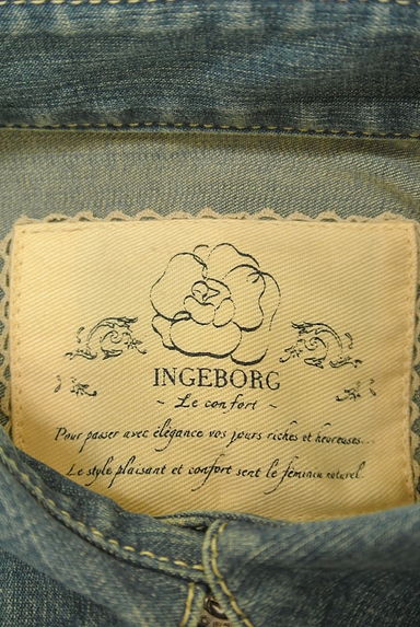 INGEBORG（インゲボルグ）の古着「ミニフリルデニムジャケット（ブルゾン・スタジャン）」大画像６へ