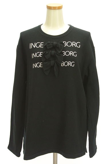 INGEBORG（インゲボルグ）の古着「リボン付きミドル丈ロゴスウェット（スウェット・パーカー）」大画像１へ