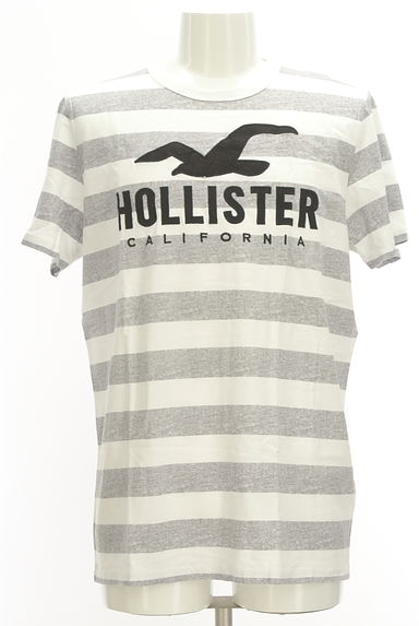 Hollister Co.（ホリスター）の古着「ボーダーロゴ刺繍Ｔシャツ（Ｔシャツ）」大画像１へ