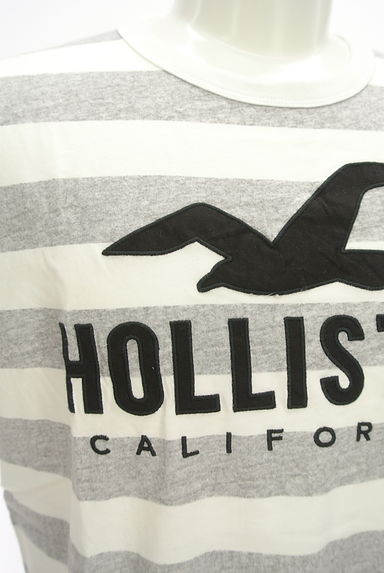 Hollister Co.（ホリスター）の古着「ボーダーロゴ刺繍Ｔシャツ（Ｔシャツ）」大画像４へ