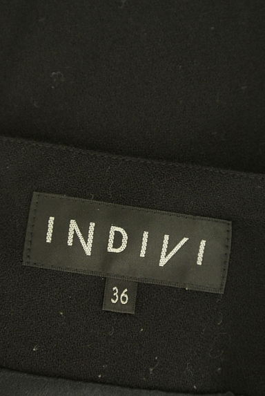 INDIVI（インディヴィ）の古着「シフォンティアードフリル膝丈ウールスカート（スカート）」大画像６へ