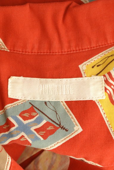 PINK HOUSE（ピンクハウス）の古着「国旗柄半袖シャツ（カジュアルシャツ）」大画像６へ