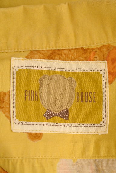 PINK HOUSE（ピンクハウス）の古着「テディベアプリント半袖シャツ（カジュアルシャツ）」大画像６へ