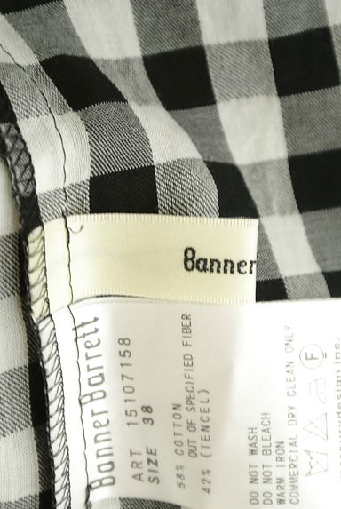 Banner Barrett（バナーバレット）の古着「ギンガムチェックノースリフリルブラウス（カットソー・プルオーバー）」大画像６へ