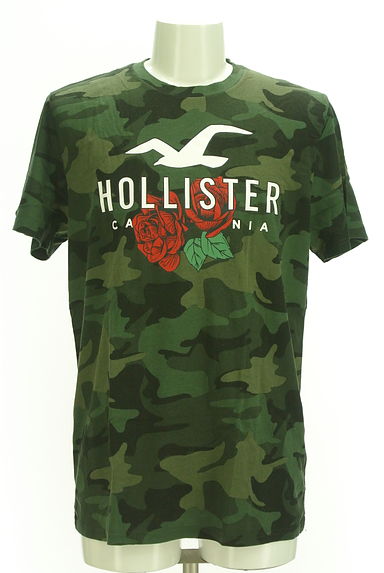 Hollister Co.（ホリスター）の古着「薔薇柄プリントカモフラTシャツ（Ｔシャツ）」大画像１へ