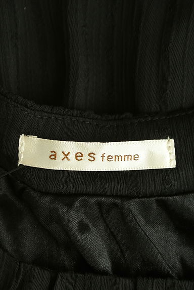 axes femme（アクシーズファム）の古着「リボン付きシフォンチュニック（ワンピース・チュニック）」大画像６へ