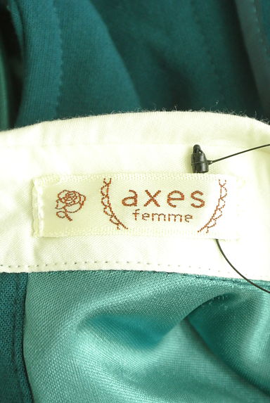 axes femme（アクシーズファム）の古着「バックシフォンプリーツ膝上フレアワンピース（ワンピース・チュニック）」大画像６へ