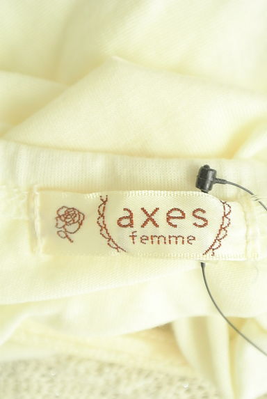 axes femme（アクシーズファム）の古着「花刺繍レースニット＋ギンガムチェックキャミ（カットソー・プルオーバー）」大画像６へ