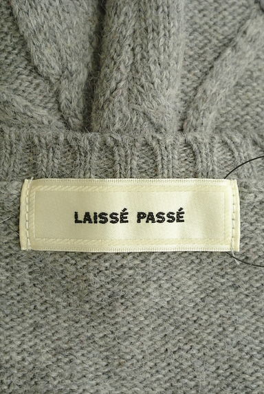 LAISSE PASSE（レッセパッセ）の古着「ケーブル編みペプラムニット（ニット）」大画像６へ