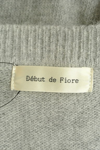 Debut de Fiore by LAISSE PASSE（デビュー・ド・フィオレ）の古着「ロングニットカーディガン（カーディガン・ボレロ）」大画像６へ