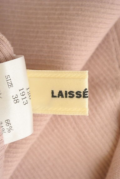 LAISSE PASSE（レッセパッセ）の古着「リボン風ロールカラー８分袖ニット（ニット）」大画像６へ