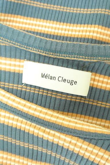 Melan Cleuge（メランクルージュ）の古着「マルチボーダーリブトップス（ニット）」大画像６へ
