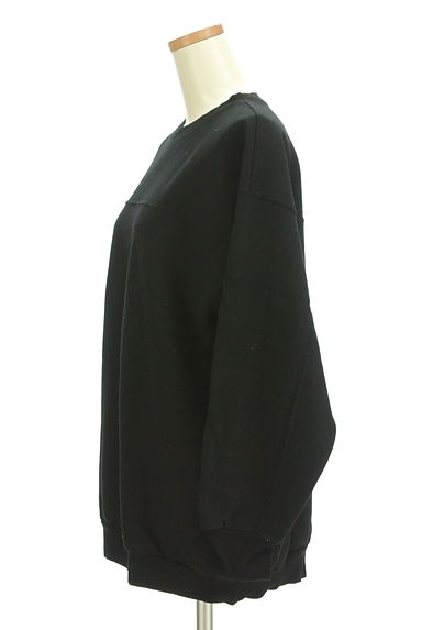 Melan Cleuge（メランクルージュ）の古着「後ろ裾ファスナー裏起毛スウェットトップス（スウェット・パーカー）」大画像３へ