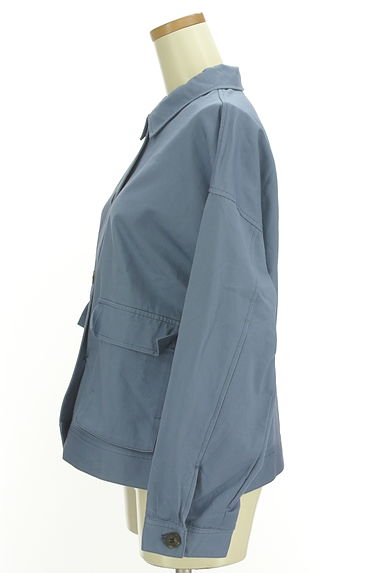 Melan Cleuge（メランクルージュ）の古着「フラップポケット付きジャケット（ブルゾン・スタジャン）」大画像３へ