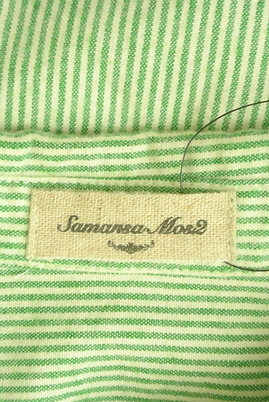 SM2（サマンサモスモス）の古着「ドロップショルダーストライプシャツ（カジュアルシャツ）」大画像６へ