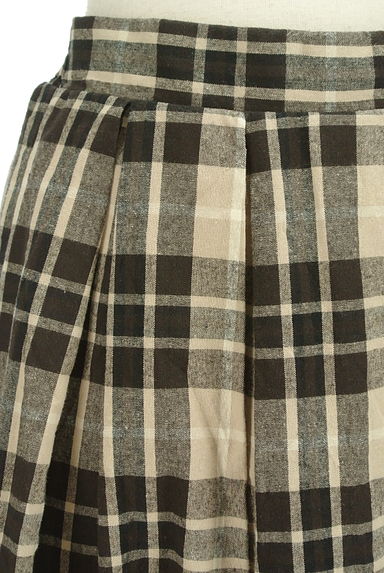 SM2（サマンサモスモス）の古着「チェック柄タックロングスカート（ロングスカート・マキシスカート）」大画像４へ