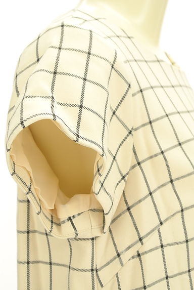 Couture Brooch（クチュールブローチ）の古着「グラフチェック柄膝上ワンピース（ワンピース・チュニック）」大画像４へ