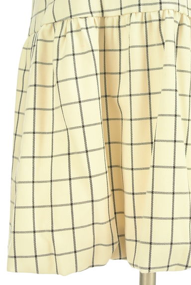 Couture Brooch（クチュールブローチ）の古着「グラフチェック柄膝上ワンピース（ワンピース・チュニック）」大画像５へ