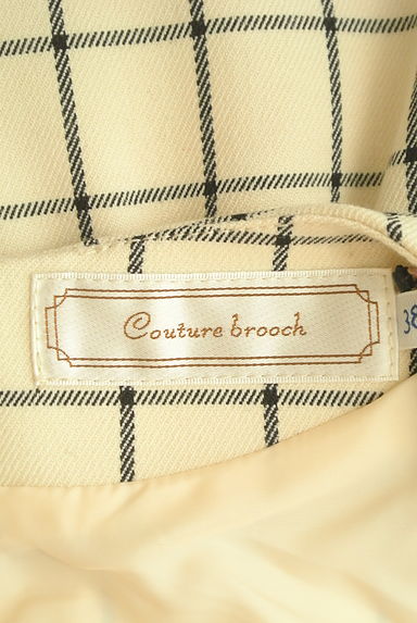 Couture Brooch（クチュールブローチ）の古着「グラフチェック柄膝上ワンピース（ワンピース・チュニック）」大画像６へ