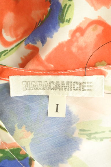 NARA CAMICIE（ナラカミーチェ）の古着「ウエストリボン花柄カットソー（カットソー・プルオーバー）」大画像６へ