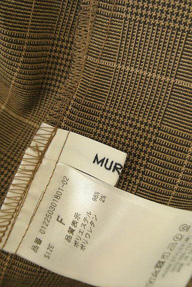 MURUA（ムルーア）の古着「チェックスタンドカラータックワンピース（ワンピース・チュニック）」大画像６へ