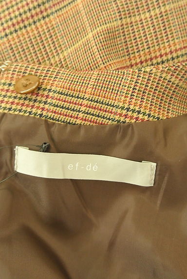 ef-de（エフデ）の古着「付け衿チェック柄膝丈ワンピース（ワンピース・チュニック）」大画像６へ