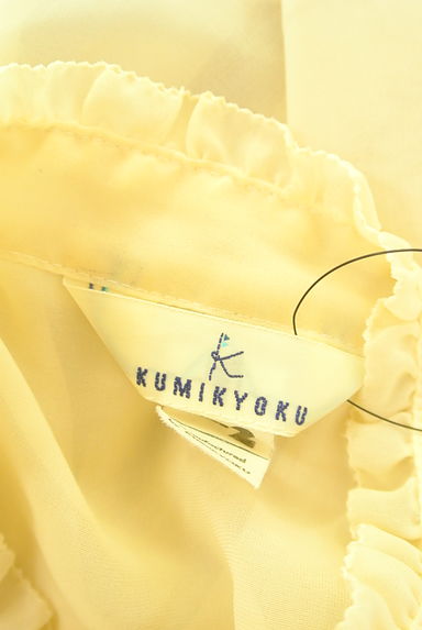 KUMIKYOKU（組曲）の古着「プリーツ×ミニフリルシアーブラウス（カットソー・プルオーバー）」大画像６へ