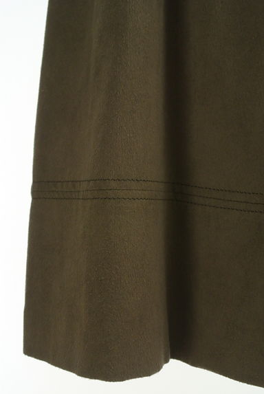 INDIVI（インディヴィ）の古着「スウェードライク膝丈タックスカート（スカート）」大画像５へ