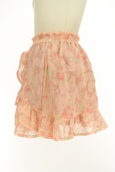 LIZ LISA（リズリサ）の古着「花柄シフォンフリルミニスカート（ミニスカート）」大画像３へ
