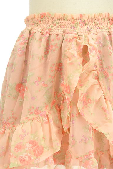 LIZ LISA（リズリサ）の古着「花柄シフォンフリルミニスカート（ミニスカート）」大画像４へ