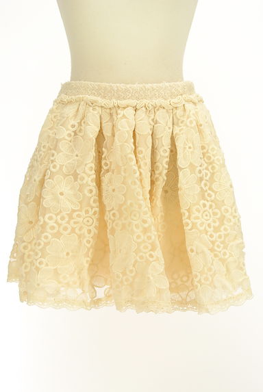 LIZ LISA（リズリサ）の古着「花刺繍オーガンジーミニスカート（ミニスカート）」大画像１へ