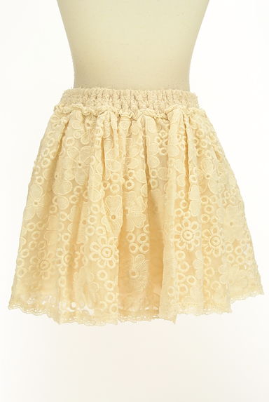 LIZ LISA（リズリサ）の古着「花刺繍オーガンジーミニスカート（ミニスカート）」大画像２へ