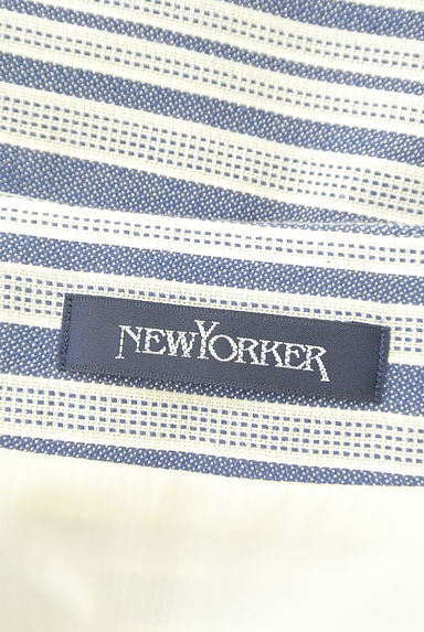 NEW YORKER（ニューヨーカー）の古着「膝丈ボーダータックフレアスカート（スカート）」大画像６へ