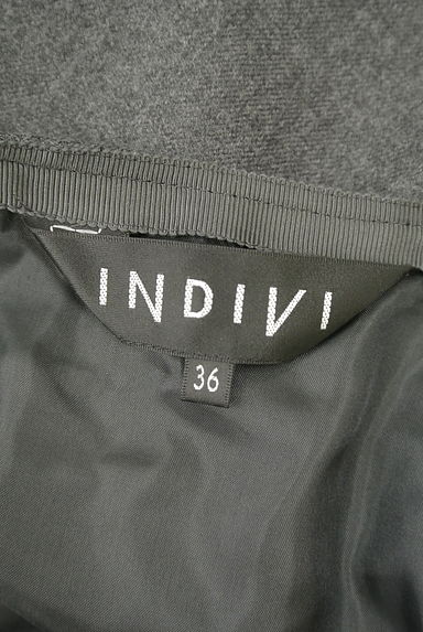 INDIVI（インディヴィ）の古着「タックフレアミニスカート（スカート）」大画像６へ