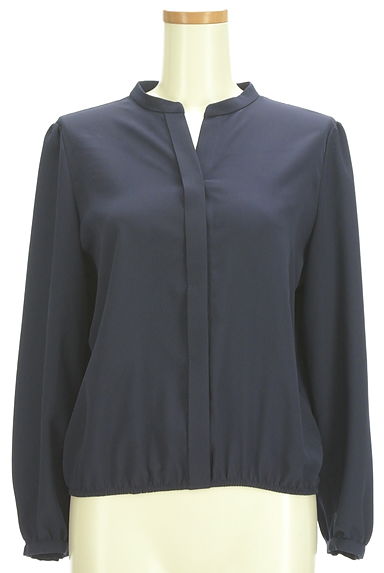MICHEL KLEIN（ミッシェルクラン）の古着「裾ゴムスキッパーシフォンブラウス（カットソー・プルオーバー）」大画像１へ